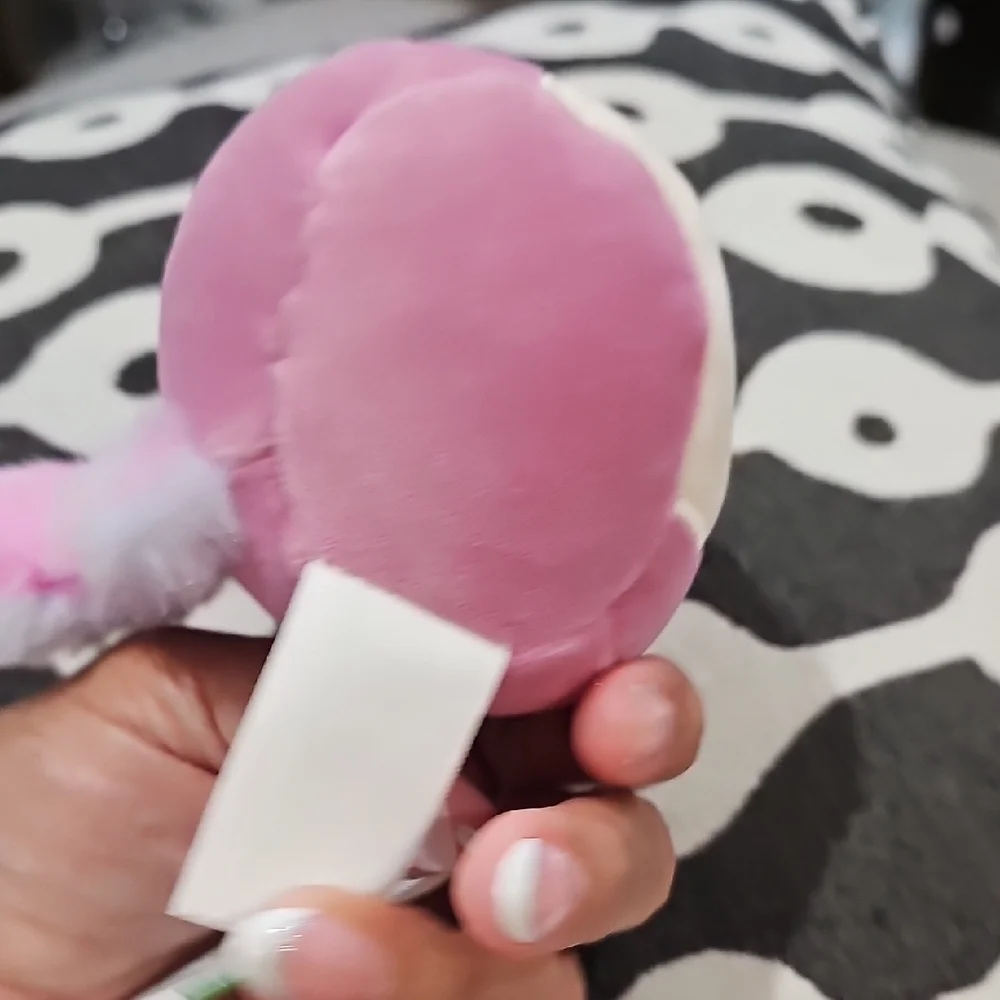 Squishmallows Pink and Cream Penguin with Santa Hat
